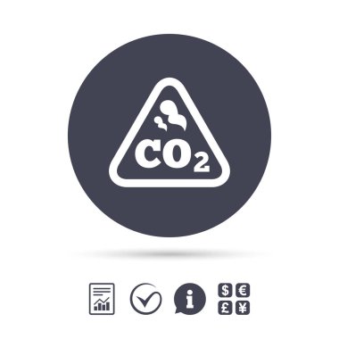 CO2 carbon dioxide formula icon clipart