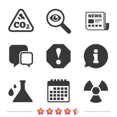 Dikkat radyasyon simgeler