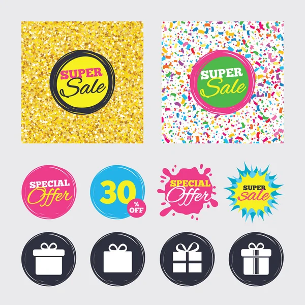 Venta banners de compras — Vector de stock