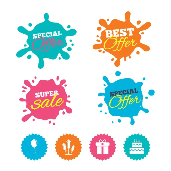 Set of  Sale icons — Stock Vector