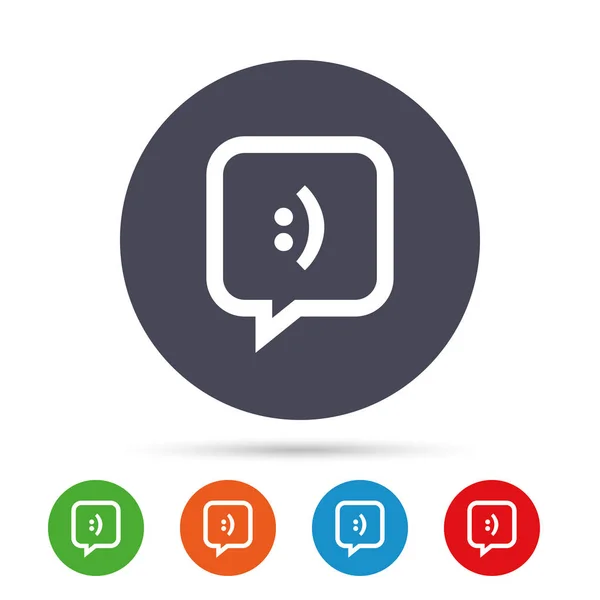 Signo de chat icono — Vector de stock