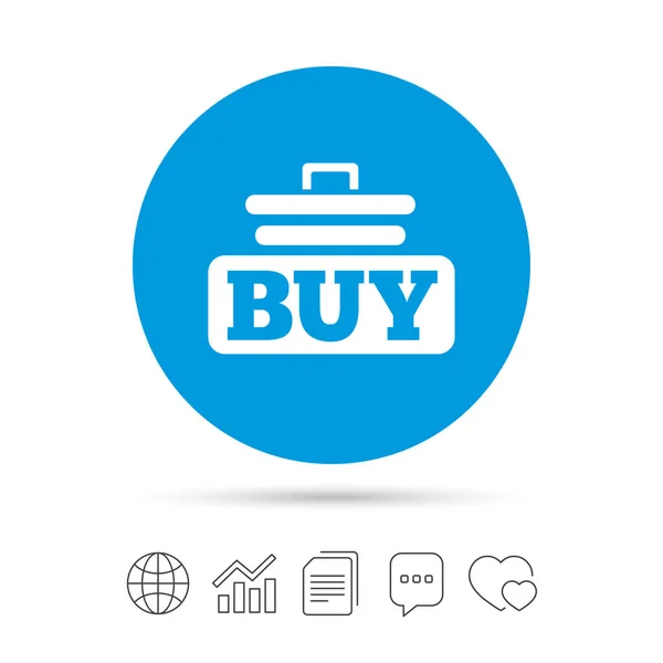 Comprar icono de signo — Vector de stock