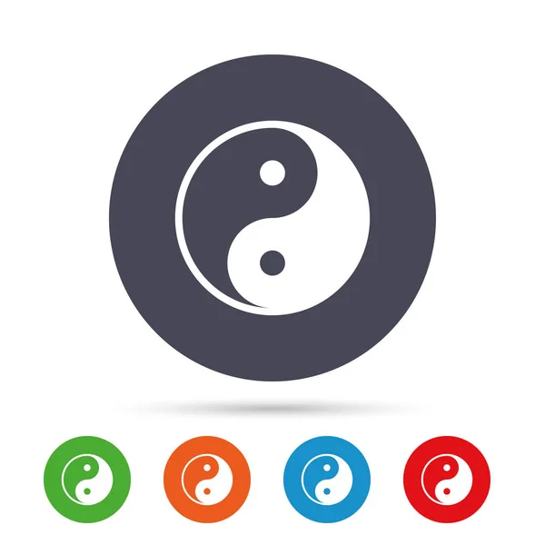 Jing Jang znak ikona — Stockový vektor