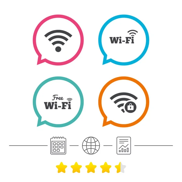 Wifi Wireless Network icons — Stock Vector