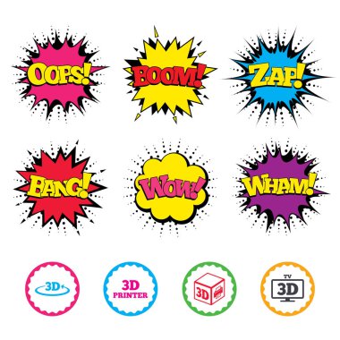 Komik Wow, Oops, Boom ses