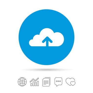 bulut simgesinden upload