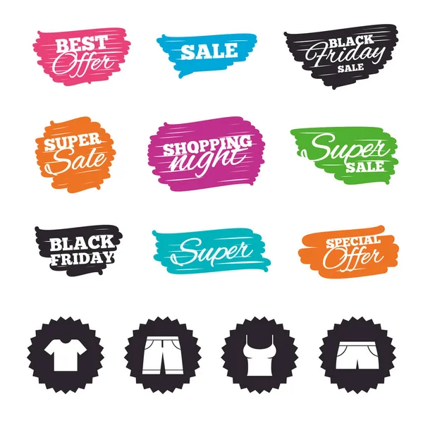 Venta de pincel de tinta banners — Vector de stock