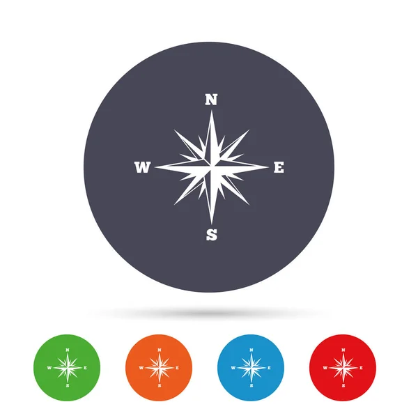 Compass sign icon — Stock Vector