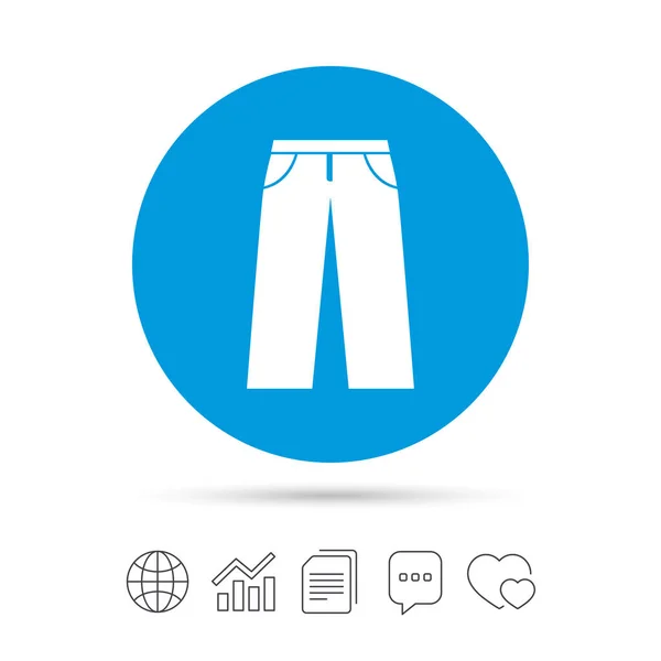 Pantalones vaqueros o pantalones — Vector de stock