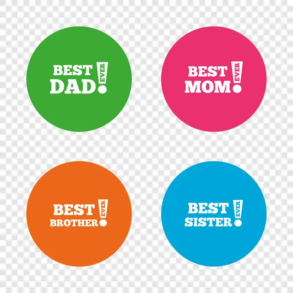 Best mom and dad — Stock Vector