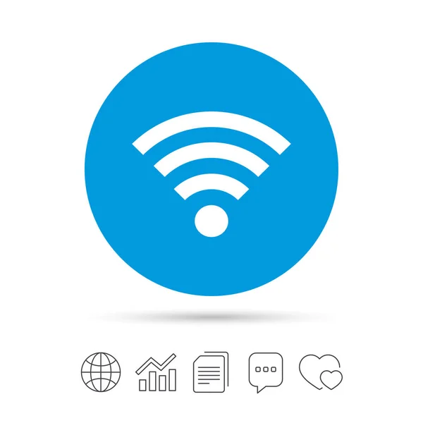 Wifi sign. Wi-fi symbol — Stock Vector