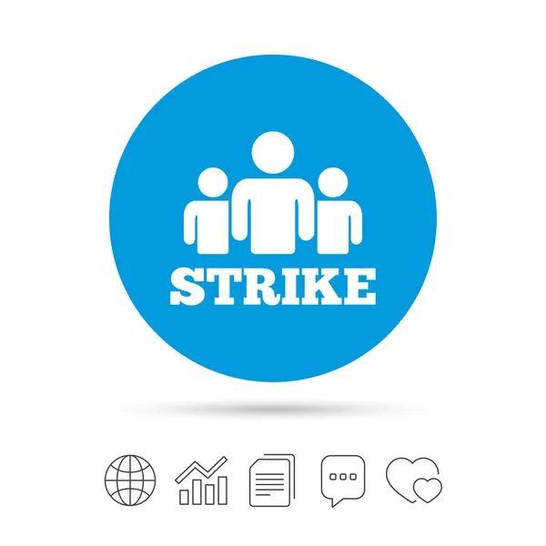 Strike sign icon — Stock Vector