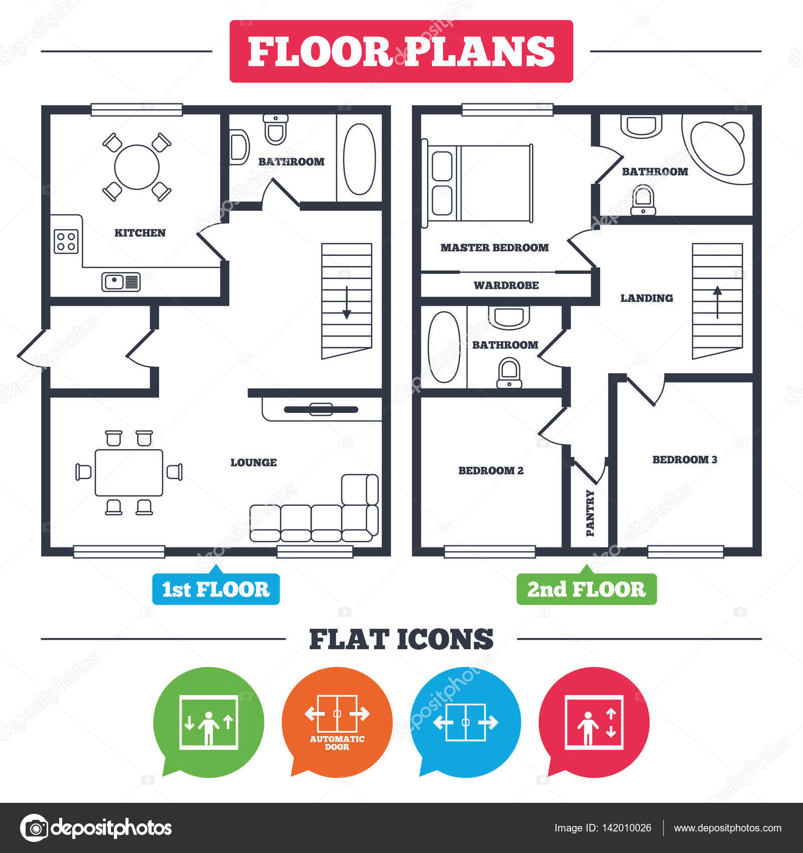 Architecture Door Symbol Architecture Plan With Furniture