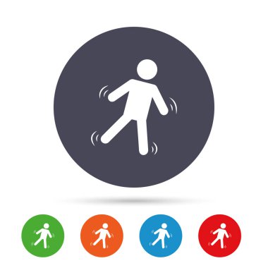 Adam işareti simgesi düşüyor.