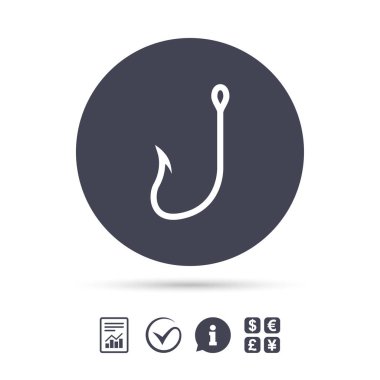 Balıkçılık kanca işareti simgesi