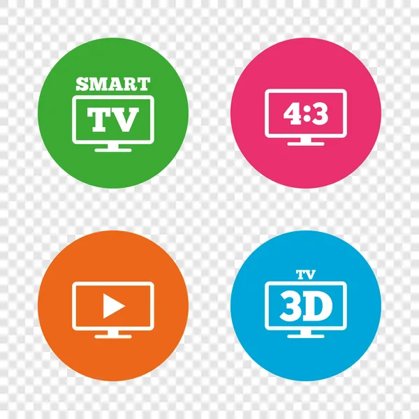 Smart TV mode icon — Stock Vector