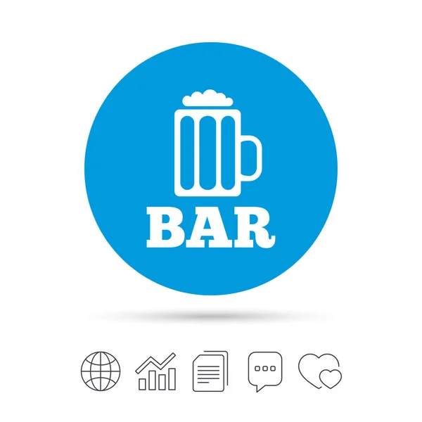 Bar ou icône Pub signe . — Image vectorielle