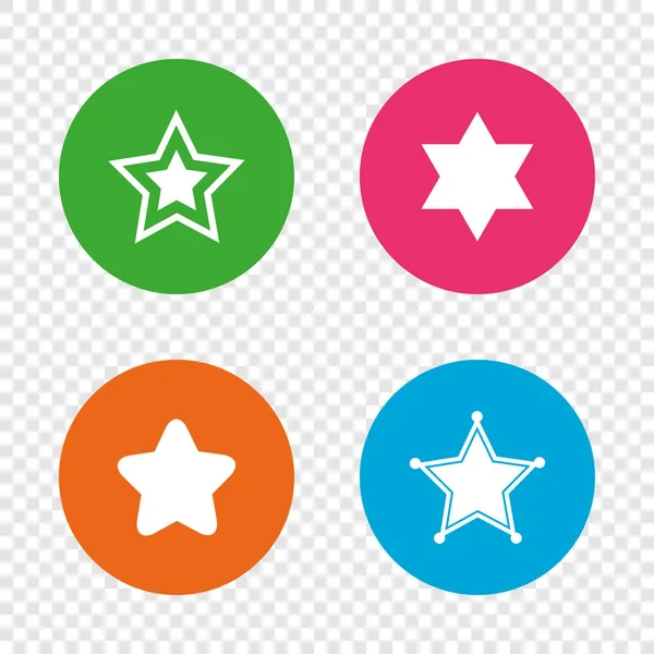 Star of David icons — Stock Vector