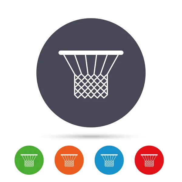 Basketbol sepet işareti simgesi — Stok Vektör