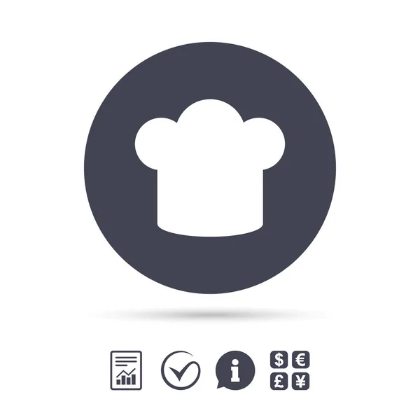 Chef chapeau icône — Image vectorielle