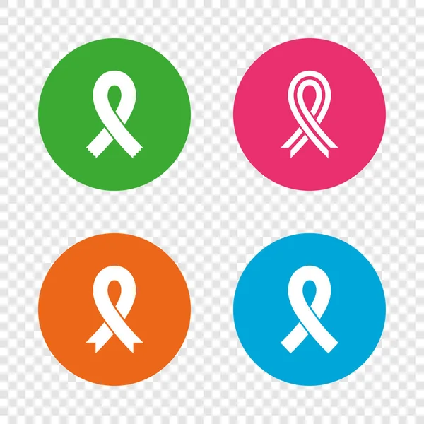 Symbole des Brustkrebsbewusstseins — Stockvektor