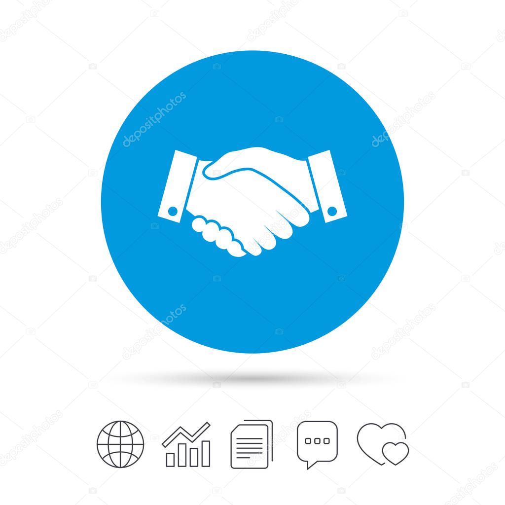 Handshake simple icon