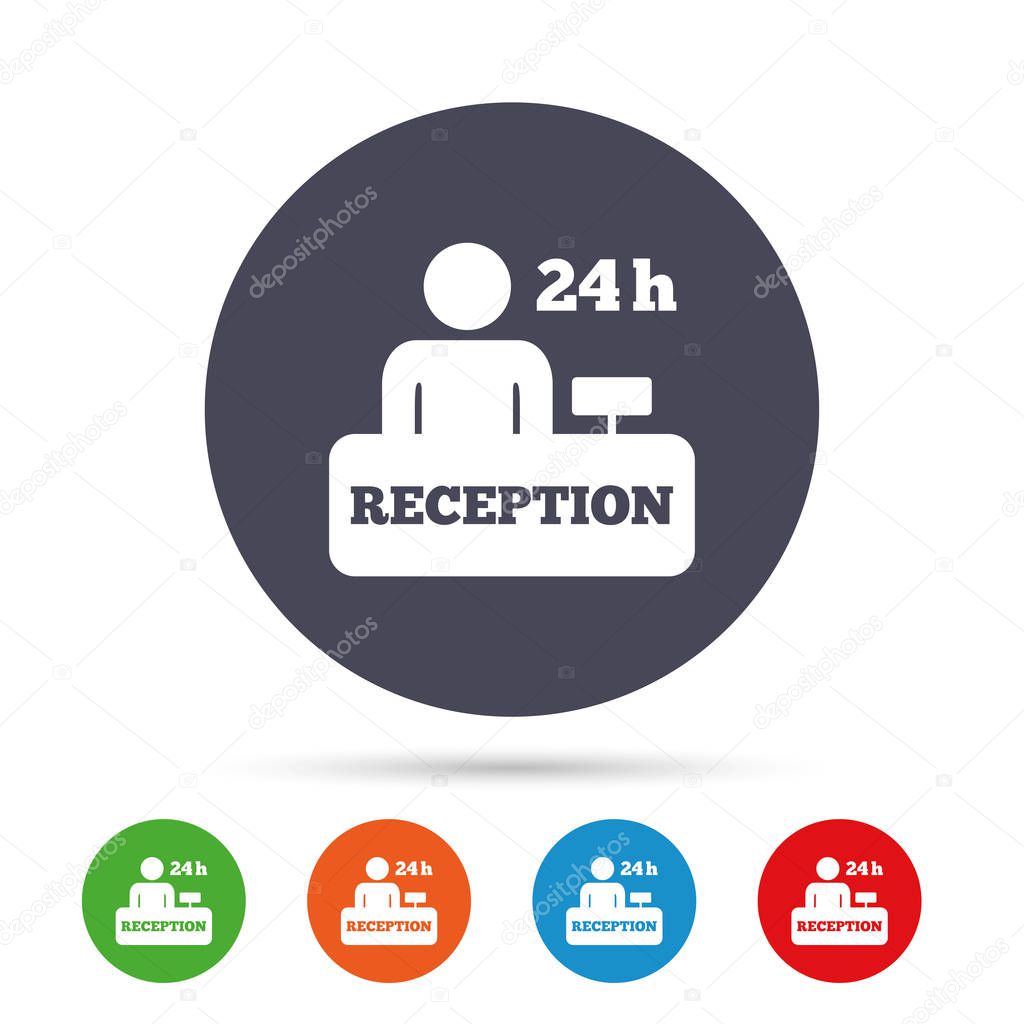 Reception icons set
