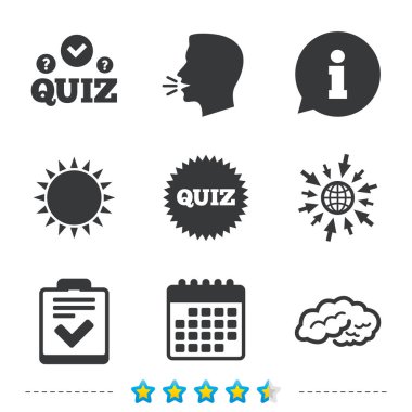 Quiz Icons set