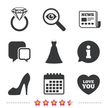 Düğün elbise simgesi