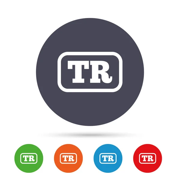 Ensemble d'icônes en turc — Image vectorielle