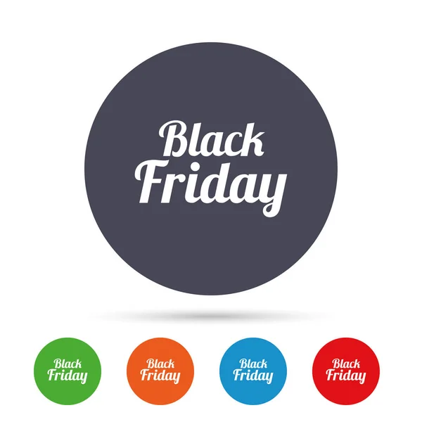 Black Friday venda ícones conjunto — Vetor de Stock
