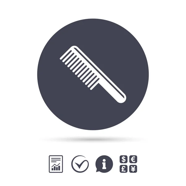 Comb simple icon — Stock Vector