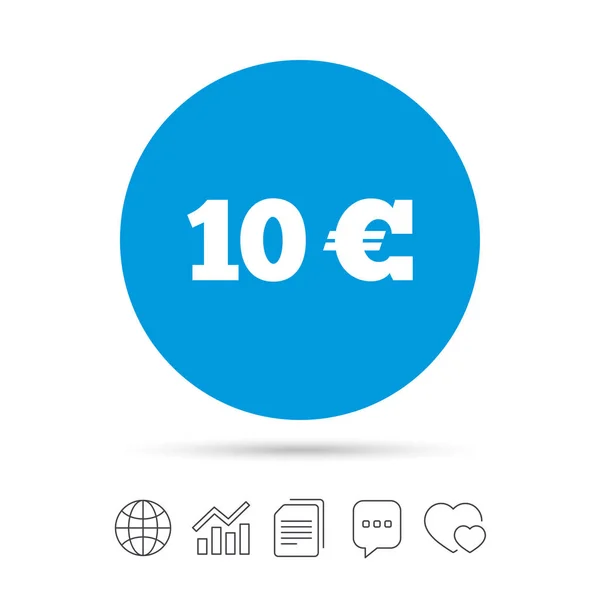 10 Euro icon — Stock Vector