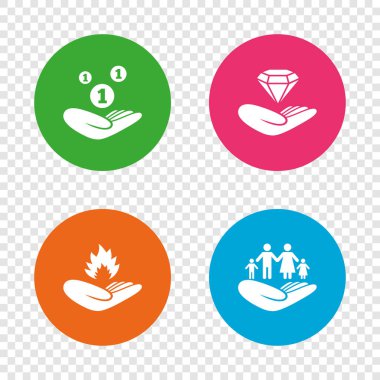 yardım simgeleri eller