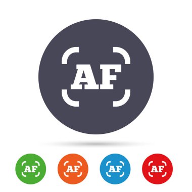 Autofocus fotoğraf kamera simgesi