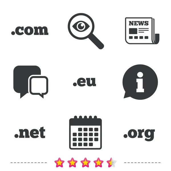 Top-Level-Domains. — Stockvektor