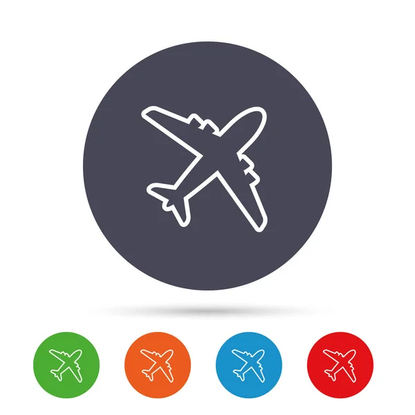 Airplane icons set — Stock Vector