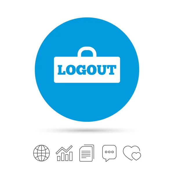 Log out symbol — Stock Vector
