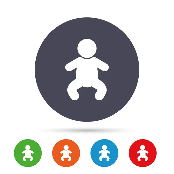 Conjunto de ícones infantis para bebês — Vetor de Stock