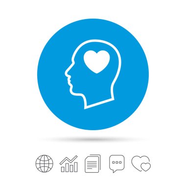 Kalp simgesi ile baş