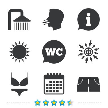 Yüzme Havuzu simgeler