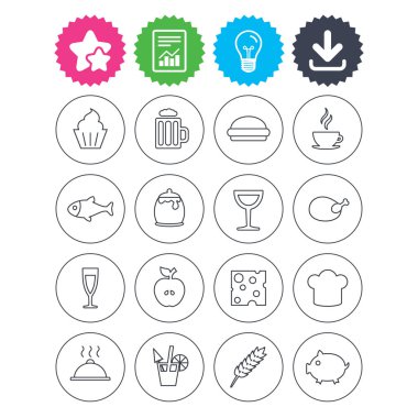 yiyecek ve içecek simgeler