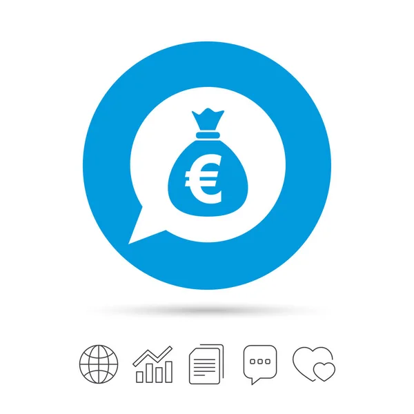 Geld zak pictogram — Stockvector