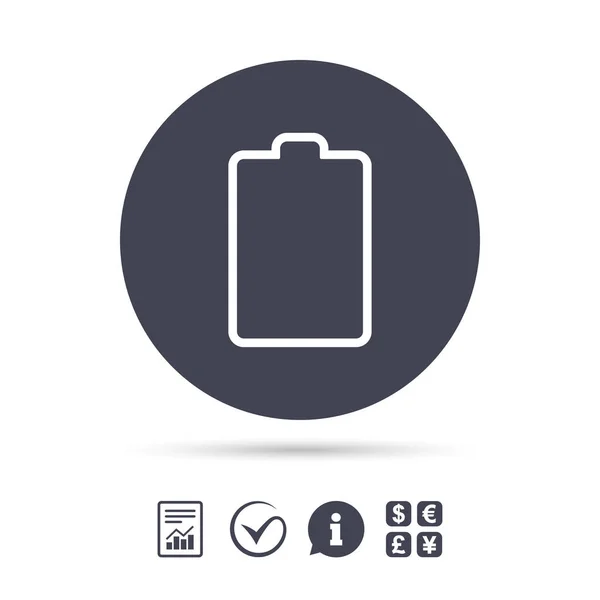 Battery empty icon — Stock Vector