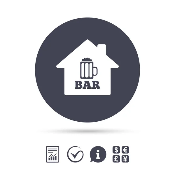 Bar ou icône Pub — Image vectorielle