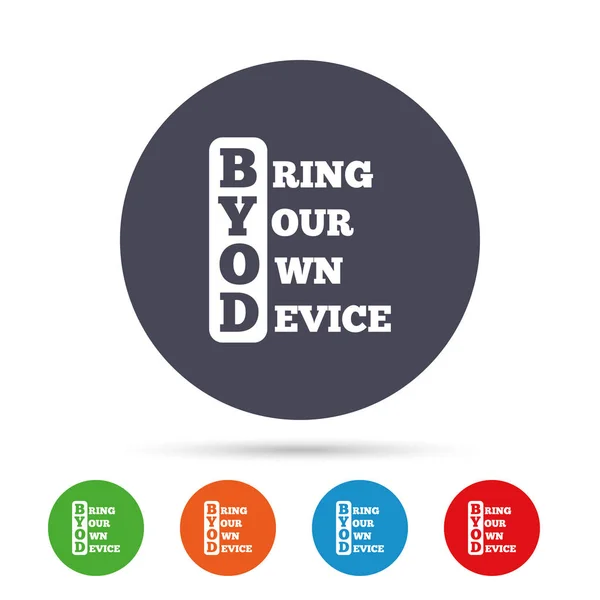 Byod icons set — Stockvector