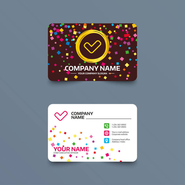 Business card template