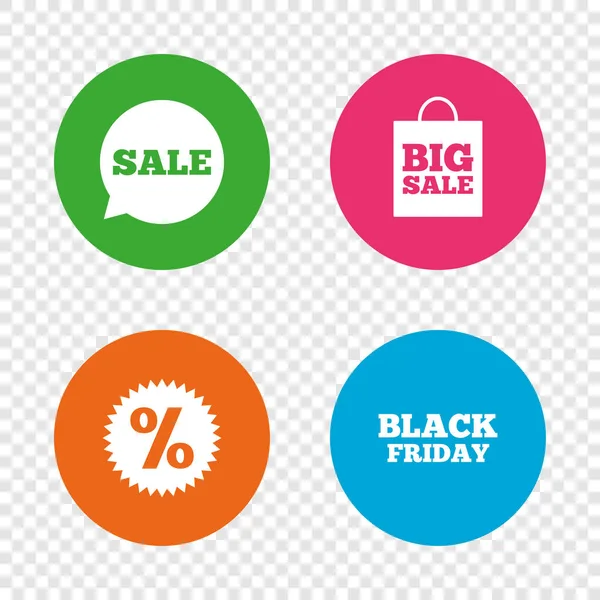 Discount icons set — Stock Vector