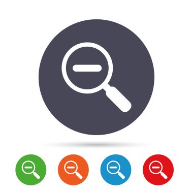 Büyüteç Cam Icons set