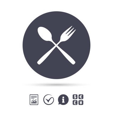  Tatlı çatal ve çay kaşığı simgesi